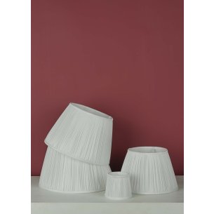 Ulyana Ivory Faux Silk Pleated Shade 14cm