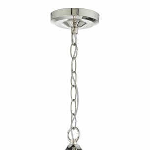 Vanessa 3 Light Pendant Polished Nickel & Glass