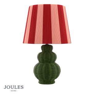 Joules Whitby Table Lamp Matt Green With Shade
