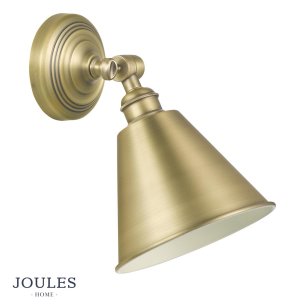 Joules Wollaton Wall Light Matt Antique Brass