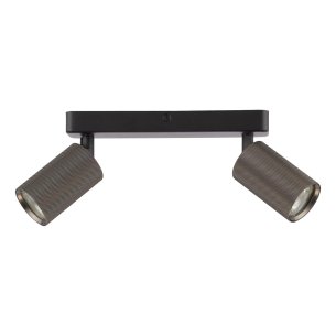 Yamis 2 Light Bar Spotlight Knurled Bronze and Matt Black