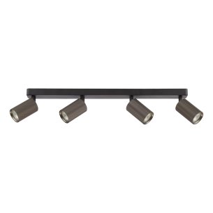 Yamis 4 Light Bar Spotlight Knurled Bronze and Matt Black