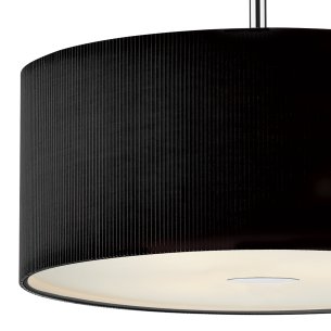 Zaragoza 3 Light Pendant Black 60cm