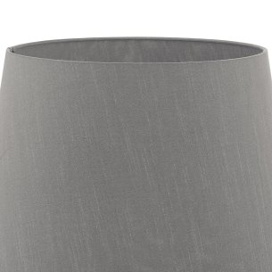 Cezanne Grey Faux Silk Tapered Drum Shade 45cm