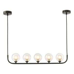 Cradle 5 Light Bar Pendant Matt Black Frame Only