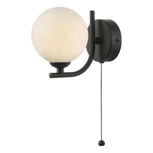 Cradle 1 Light Wall Light Matt Black Frame Only