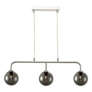 Feya 3 Light Bar Pendant Polished Chrome Frame Only