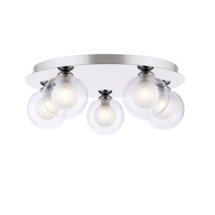 Foley 5 Light Flush Polished Chrome Fitting Only