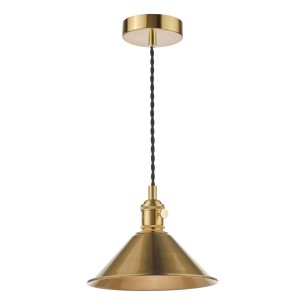 1 Light E14 Suspension Natural Brass