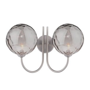 Jared 2 Light Wall Light Satin Nickel Bracket Only