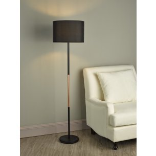 Kelso Black Cotton Drum Shade 38cm