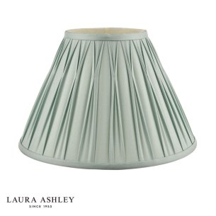 Laura Ashley Fenn Silk Empire Drum Shade Duck Egg 40cm/16 inch