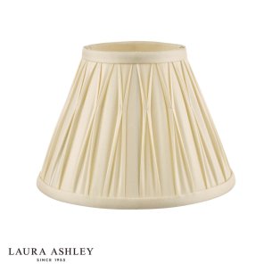 Laura Ashley Fenn Ivory 100% Silk Empire Shade 20cm/8 Inch