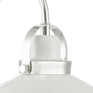 Liden Wall Light White and Polished Chrome