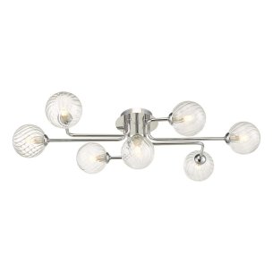 Reyna 7lt Semi Flush Polished Chrome Frame Only