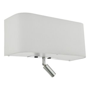 Ronda 3 Light Wall Light Ivory With LED Reading Light