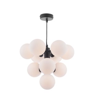 Vine 10 Light Pendant Satin Black Fitting Only