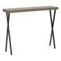 Data Console Table Oak Effect and Matt Black