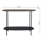 Etoile Console Table Mocha Effect and Matt Black