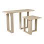 Prue Console Table Travertine Effect