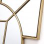 Lyshia Square Mirror With Gold Foil Detail 60cm