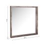 Rocco Mirror Distressed Concrete Effect 80 X 80cm