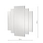 Odeon Rectangle Stepped Mirror 88 x 88cm