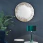 Vixen Round Mirror With Foxed Detail 80cm