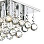 Abacus 4 Light Flush Crystal and Polished Chrome