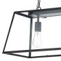 Academy 3 Light Bar Pendant Matt Black and Glass