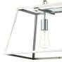Academy 3 Light Bar Pendant Polished Stainless Steel and Glass