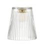 Easy Fit Clear Ribbed Glass Shade