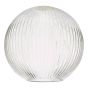 Easy Fit Ribbed Round Glass Shade