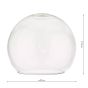 Easy Fit Open Round Glass Shade