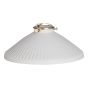 Easy Fit White Shallow Ceramic Shade 23cm
