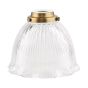 Easy Fit Domed Ribbed Glass E14/SES Shade