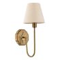 Adyara Wall Light Antique Bronze With Linen Shade