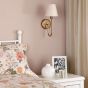 Adyara Wall Light Antique Bronze With Linen Shade