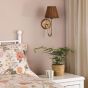 Adyara Wall Light Antique Bronze With Rattan Shade