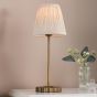 Adyara Twin Pack Table Lamp Antique Bronze With Linen Pleated Shade