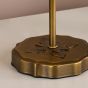 Adyara Twin Pack Table Lamp Antique Bronze With Linen Pleated Shade