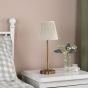 Adyara Twin Pack Table Lamp Antique Bronze With Linen Pleated Shade