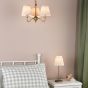 Adyara Twin Pack Table Lamp Antique Bronze With Linen Pleated Shade