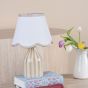 Aimee Twin Pack Table Lamp Taupe Ceramic With Shade