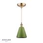 Joules Allington Pendant Green Ceramic and Matt Antique Brass