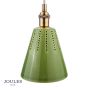 Joules Allington Pendant Green Ceramic and Matt Antique Brass
