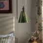 Joules Allington Pendant Green Ceramic and Matt Antique Brass
