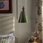 Joules Allington Pendant Green Ceramic and Matt Antique Brass