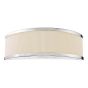 Alvaro Wall Light Polished Chrome With Ivory Shade