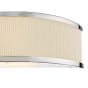 Alvaro Wall Light Polished Chrome With Ivory Shade